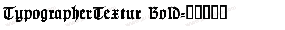 TypographerTextur Bold字体转换